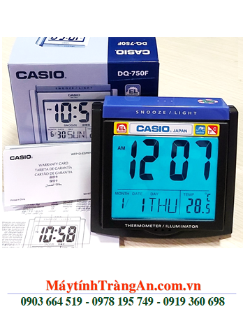 Casio DQ-750-1DF, Đồng hồ Báo thức Casio DQ-750-1DF chính hãng |Bảo hành 01 năm